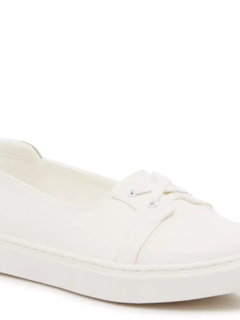 Kelly & Katie White Lace-Up Slip On Sneaker